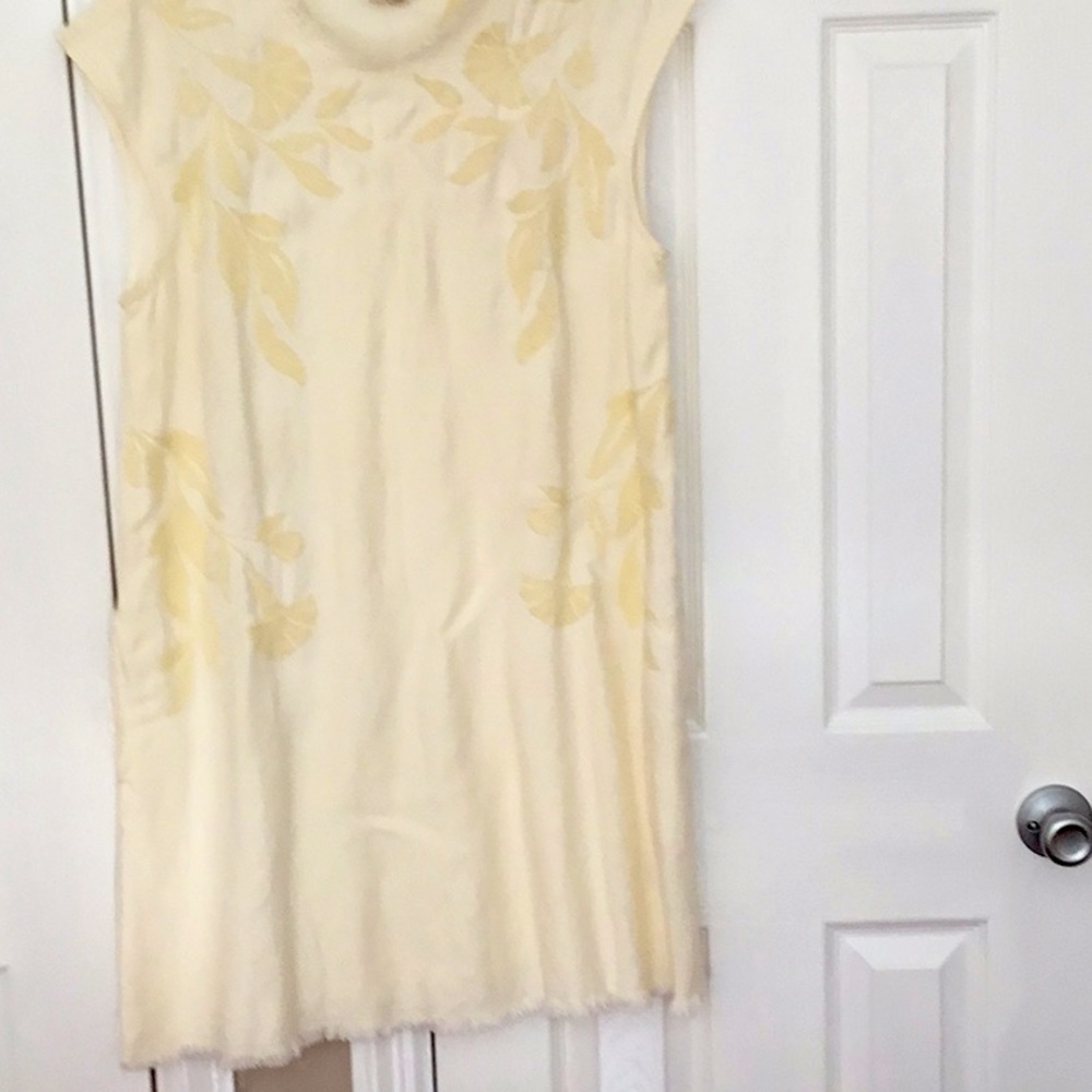 Anthropologie cotton embossed summer dress